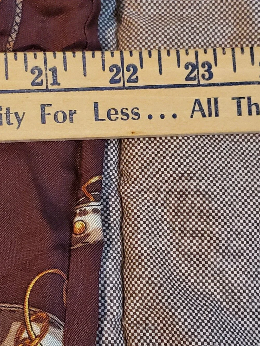 Talbots 100% Silk Charmeuse Blouse Brown Gold Equestrian Chain Bit Print Sz 16 - Picture 6 of 8